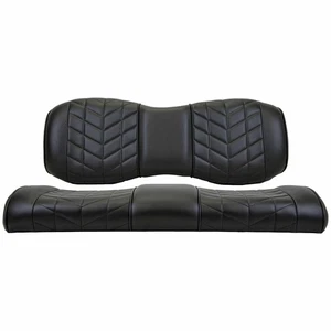 MADJAX Aviator Golf Cart Cushions for ICON i40 Series Factory Rear Seat | Black - Picture 1 of 5