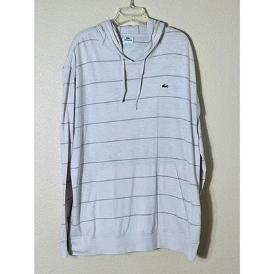 Mens Big & Tall Lacoste Tan Stripe Lightweight Hoodie XXL  - Image 1 of 4