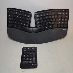 Microsoft Sculpt Ergonomic Keyboard 1559 W Numeric Keyboard No Dongle - Untested - Picture 1 of 13