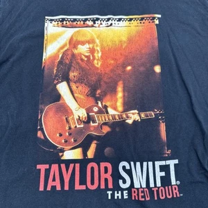 Taylor Swift Red Tour 2013 Concert T-Shirt Adult Large Black Gildan Softstyle - Picture 1 of 9