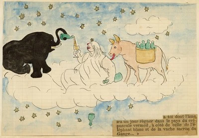 Queen Victoria Empress of India Cartoon Pen & Ink Drawing c.1890 E.T. Vieux - Image 1 of 3