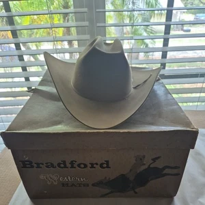 Bradford 7x. Hellbraun. 7 3/8. Cowboyhut aus Filz. - Bild 1 von 15