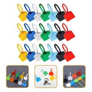 120 Pcs Nylon Câble Attache Étiquette Attaches Fermeture Éclair Étiquettes Résistantes Fil Étiquettes - Photo 1/12