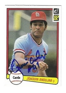 Autographed 1982 Donruss Joaquin Andujar St. Louis Cardinals Card #607 w/COA - Picture 1 of 1