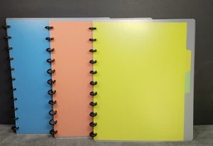 Menge 3 Levenger Discbound Circa Kunststoff Notizbücher - Bild 1 von 7