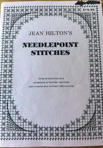 Needlepoint Stitches by Jean Hilton (signed copy) stitch charts 1995 (used) - Foto 1 di 4