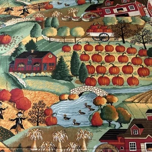 Vintage Fall Harvest Placemats Designer Joan Kessler Concord Fabric set of 4 - Picture 1 of 1
