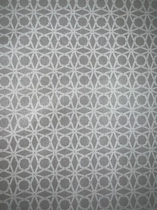 Tessuto per tappezzeria in vinile goffrato geometrico tortora - larghezza 56" - Foto 1 di 2