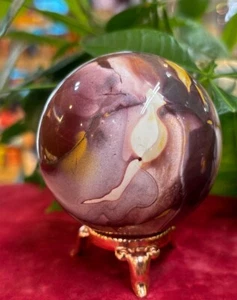mookaite jasper Sphere 329.6 Grams 2 1/2” - Picture 1 of 9