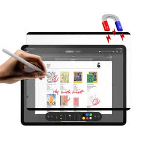 Removable Magnetic Matte Paper Film Screen Protector For Apple iPad Pro M4 2024 - Picture 1 of 22