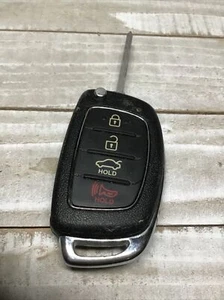OEM 2013-2015 HYUNDAI SANTA FE FLIP KEY KEYLESS REMOTE FOB - Picture 1 of 6