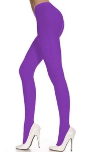 OPAQUE TIGHTS NEW PURPLE 70 DENIER QUALITY FREE FAST POST !! - Picture 1 of 3