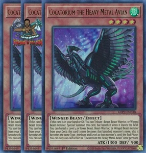 Yugioh! 3x Cocatorium the Heavy Metal Avian GFP2-EN038 Ultra Raro 1a Edición Casi Nuevo - Imagen 1 de 1