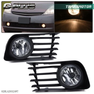 Faros antiniebla del parachoques delantero + kit de bombillas de cubierta aptos para Toyota Prius 2004-2009 Foto 1 de 4