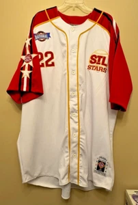 1928 Negro League St Louis Stars #22 NLBM Baseball Trikot von Headgear Größe 4XL - Bild 1 von 18