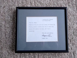 HARPER LEE TO KILL A MOCKINGBIRD AUTHOR FRAMED HAND SIGNED TYPED LETTER - Picture 1 of 3