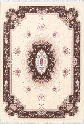 Transitional Aubusson Victorian Style Area Rug 8x12 for Living Room Bedroom - Image 1 of 4