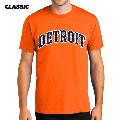 Camiseta Clásica Detroit Tiffany Arco Naranja Tigres Béisbol MLB Camiseta Camiseta Camiseta Camiseta 313 Foto 1 de 3