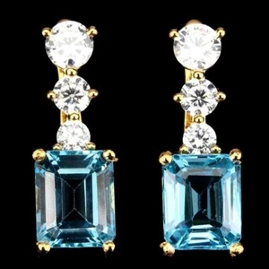 Pendientes Swiss Blue Topaz - Imagen 1 de 3