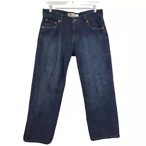 Levis 550 Youth Boys Jeans Size 10H Relaxed Dark Blue Straight Size 30x26 Husky - Picture 1 of 8