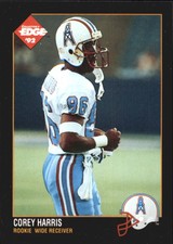 1992 Collector's Edge Football Card #200 Corey Harris RC