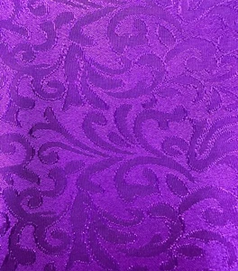 PURPLE Floral Brocade Fabric (60 in.) Sold By The Yard - Picture 1 of 1