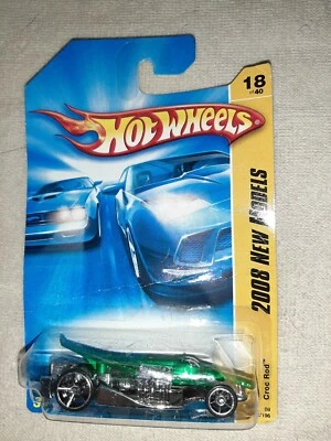 Hot Wheels Croc Rod, 2008 New Models, Green, 18 of 40, 18/196 (B3) - Image 1 of 2