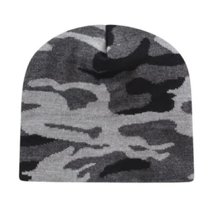 9" Urban Camo Knit lined beanie Made in USA One Size - Picture 1 of 1