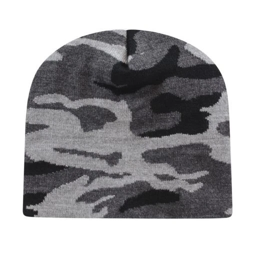 9" Urban Camo Knit lined beanie Made in USA One Size - Image 1 of 1