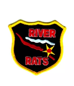 MILITÄR BESTICKTER PATCH - FLUSSRATTEN -- AUFBÜGELN -- NEU 3" - KOSTENLOSER VERSAND - Bild 1 von 1