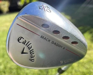 Callaway Mack Daddy 4 Chrome Lob Wedge 60°/12° W Grind Steel S200 Golf Club - Picture 1 of 10