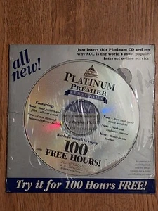 "Platinum Premier" America Online Collectible, Install Disc Vintage AOL CD, v4.0 - Picture 1 of 2