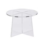 Round Acrylic Flower Stand Wedding Centerpiece Tabletop Decor Clear Display Rack
