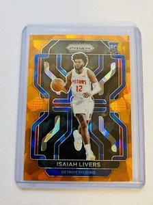 Isaiah Livers RC 2021-22 Prizm NBA Orange Ice SP Rookie Card Pistons - Bild 1 von 2