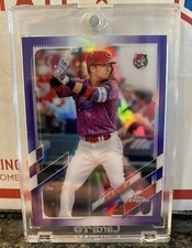2021 Seiya Suzuki #191/299 Topps Chrome NPB Purple Refractor #139 ToyoCarp/Japan