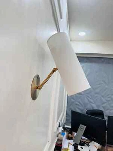 Wandleuchter Handarbeit Vintage Messing Wandlampe Mid Century Messing Wandleuchte - Bild 1 von 7