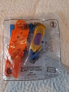 Hot Wheels #2/McDonald's Happy Meal Toy 2019/BlitzSpeeder Blast Off Gate/Bagged - Picture 1 of 4