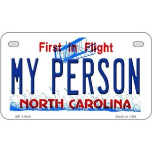 My Person North Carolina Neuheit Metall Motorrad Platte MP-11846 - Bild 1 von 1