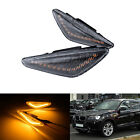 Clear Lens Side Indicator LED Repeater Light Amber For BMW X3 F25 X5 E70 X6 E71