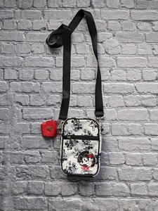 Disney Mickey and Minnie 2 Piece Crossbody Bag and Red Pouch Women's Purse - Picture 1 of 12
