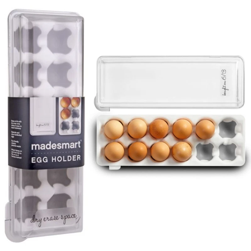 100% genuíno! Recipiente para porta-ovos MadeSmart com tampa de encaixe 34,3 x 12,7 x 7,6 cm - Imagem 1 de 4