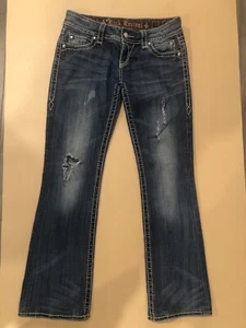 Rock Revival Jeans Damen 27 Jamie Easy Boot Strass 32" Schrittlänge - Bild 1 von 12