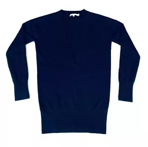 Vince. Kaschmirpullover Pullover Oberteil Damen blau mit V-Ausschnitt - Größe: Small - Bild 1 von 5