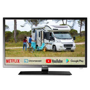 27 Zoll 12V Fernseher Smart TV für Wohnmobile 1080P Eingebauter DVD Player - Bild 1 von 10