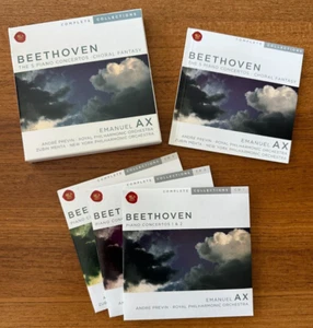 3-CD Box Set: BEETHOVEN - The 5 Piano Concertos/Choral Fantasy, EMANUEL AX - Picture 1 of 3