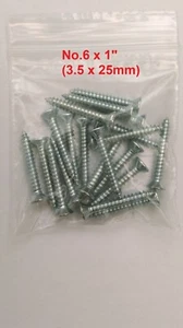 Caravan Motorhome Awning Rail Screw Anti-Rust No6 x 1" (3.5 x 25mm) 50 Per Set - Picture 1 of 1