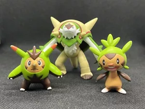 Chesnaught SP Quilladin Chespin MS Monster Collection Mini Figure  TOMY - Picture 1 of 17