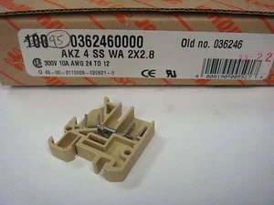 (5) 2 POS AUFSTECKKLEMME 300V 10A 24-12 AWG SAK 0362460000 3624.6 - Bild 1 von 2