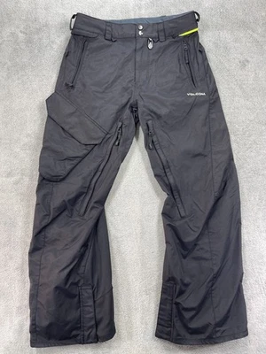 Volcom Ventral Snowboard Pants Unisex  S/P Black Polyamide Mesh Lined Mid-Rise - Image 1 of 4