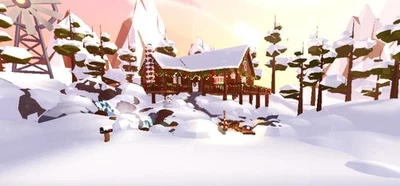 🎀 CHRISTMAS SNOWY WINTER CABIN HOUSE GLITCH BUILD 🌲 Adopt your home from Me❣️